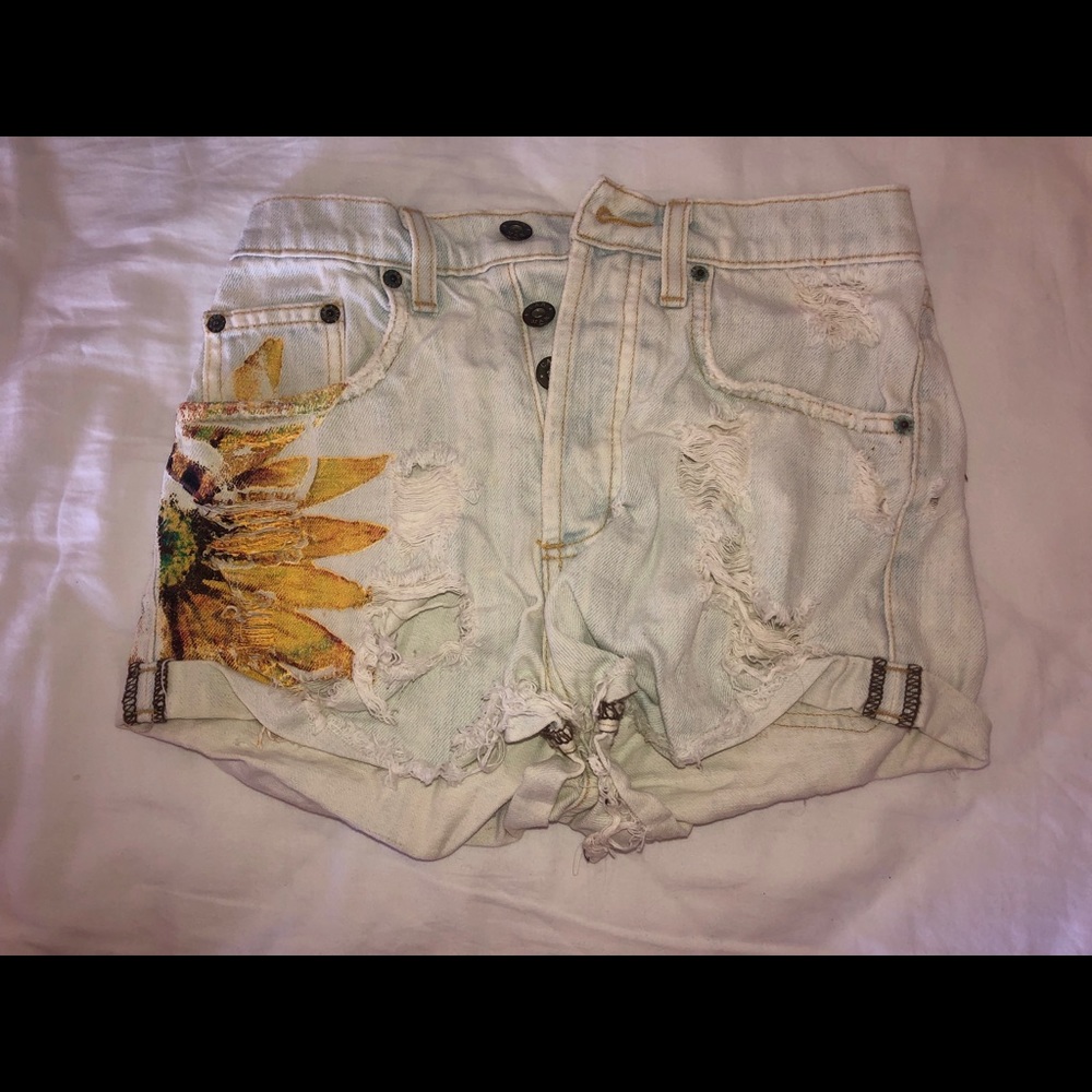Carmar denim shorts.